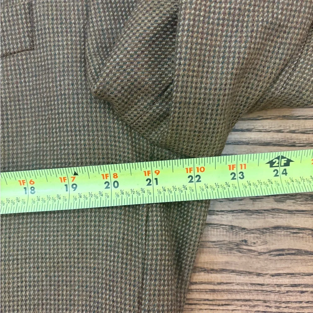 Lauren Ralph‎ Lauren 100% Lambswool Houndstooth Blazer Sport Coat